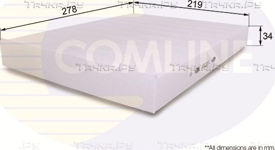 Салонный фильтр Comline для Volkswagen Transporter T6 2015-2026. Артикул EKF163