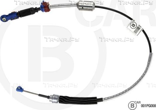 Трос переключения передач КПП B CAR для Peugeot 407 2004-2011. Артикул 001PG008