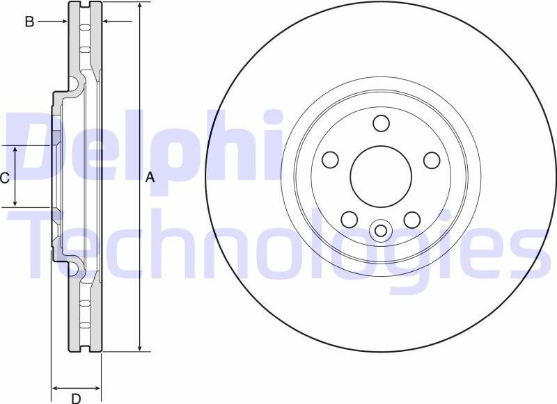 Опорный подшипник амортизатора (стойки) Delphi. Артикул BSJ30005