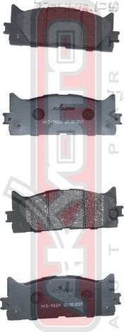 Тормозные колодки Akyoto Packing AKYOTO. Артикул AKD-562H