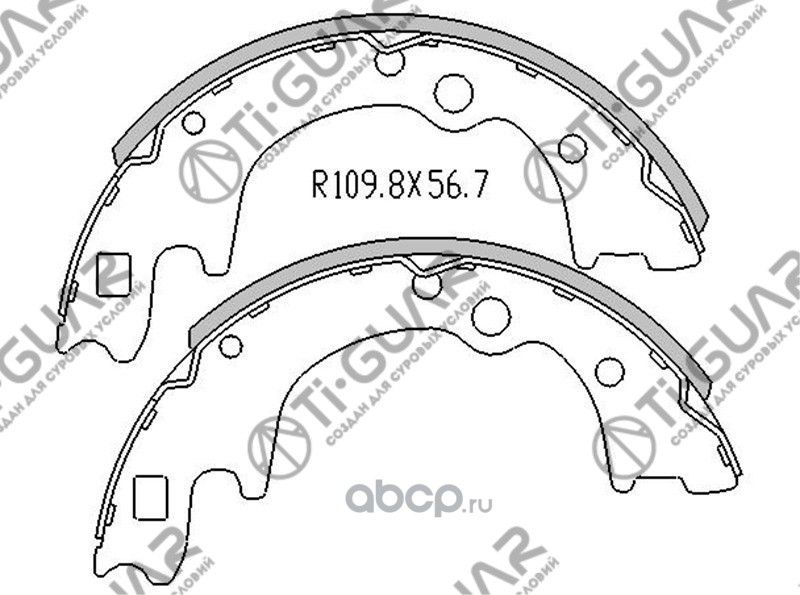 Тормозные колодки (TI-Guar). Артикул TG8428