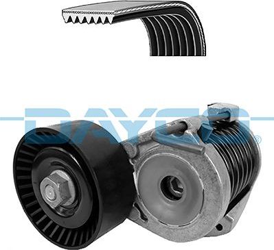 Приводной ремень поликлиновой с роликами (комплект) Dayco для BMW 1 I (E81/E82/E87/E88) 2006-2011. Артикул KPV906