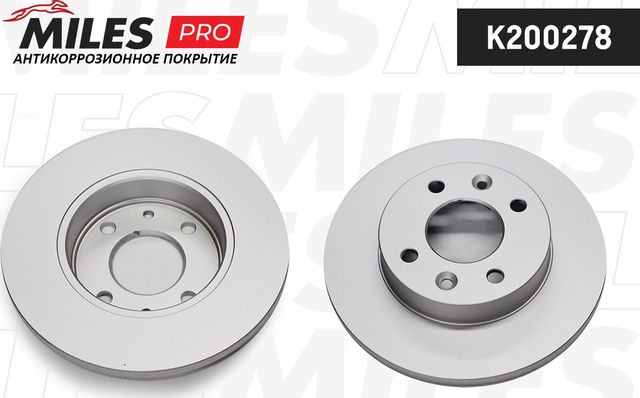 Тормозной диск Miles передний для Renault Sandero II 2007-2021. Артикул K200278