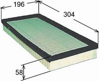 Воздушный фильтр JS Asakashi. Артикул A9411