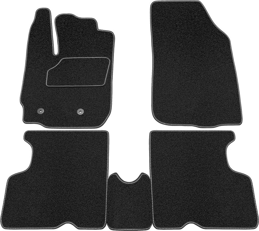 Коврики Rezkon ворсовые на резиновой основе для салона Renault Duster 2012-2015. Артикул 2529005300