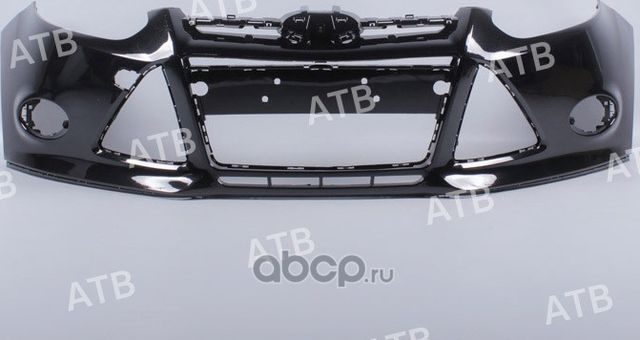 бампер Ford Focus 3 2011-2015 передний под ПТФ Че (ATB). Артикул 1AFF3011FJAYC