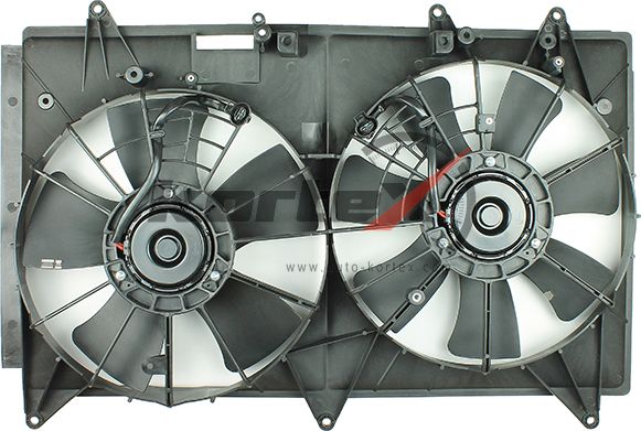 Вентилятор радиатора Mazda CX-7 06- (2 вент) (Kortex). Артикул KFD175