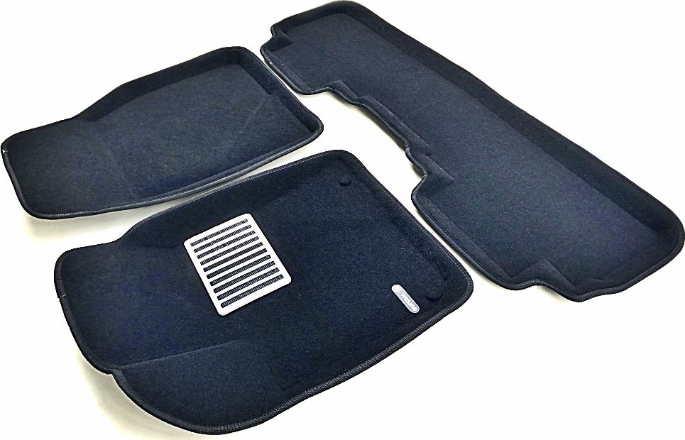 Коврики текстильные Euromat 3D Lux для салона Toyota Highlander III 2013-2019 ЧЕРНЫЕ. Артикул EM3D-005127