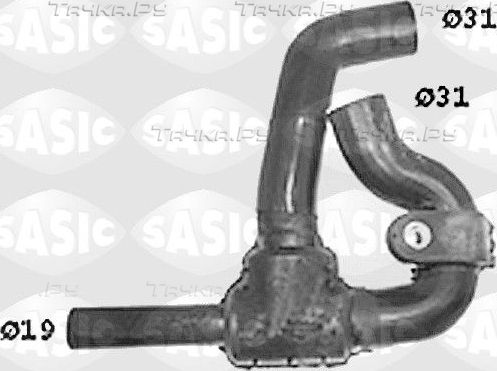 Патрубок радиатора (системы охлаждения) Sasic. Артикул SWH4262
