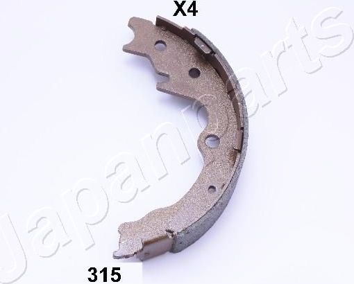 Тормозные колодки (стояночная тормозная система) Japanparts задние для Mazda MPV II (LW) 1999-2006. Артикул GF-315AF