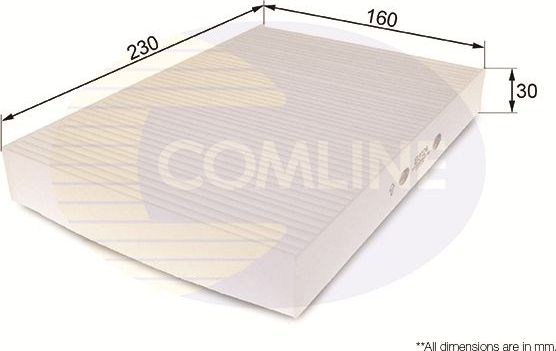 Салонный фильтр Comline для Nissan Kubistar X76 2003-2026. Артикул EKF124