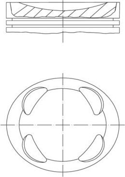 Поршень Mahle. Артикул 081 PI 00104 002