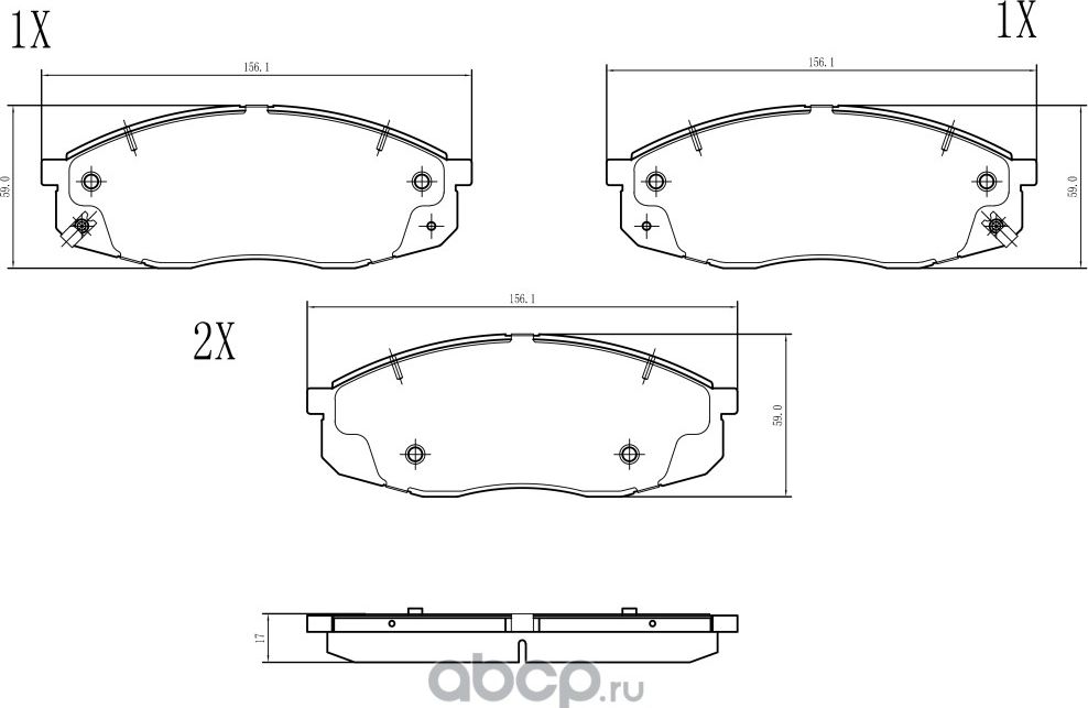 Колодки тормозные перед. с противоскрип. пластинами, с датчиками износа, со смаз (Barnett) Barnett. Артикул CN007