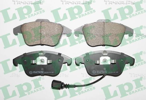 Тормозные колодки LPR передние для SEAT Alhambra II 2010-2026. Артикул 05P1392