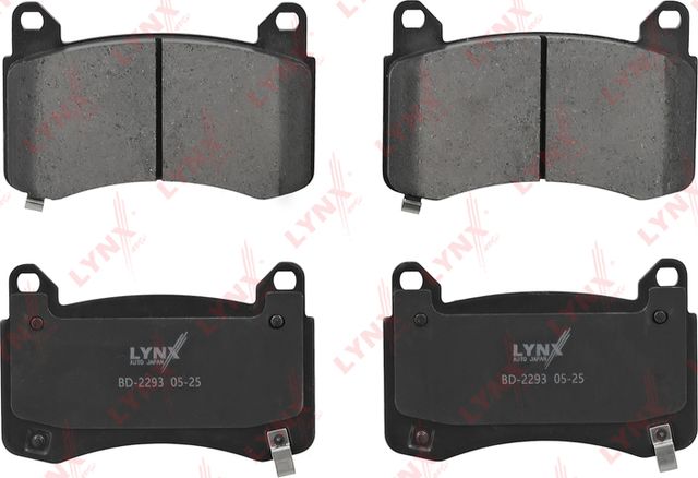 Тормозные колодки LYNXauto передние для Tesla Model Y I 2019-2026. Артикул BD-2293