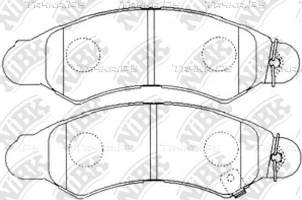 Тормозные колодки NiBK передние для Suzuki Wagon R+ II 2000-2008. Артикул PN7477