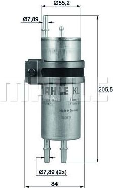 Топливный фильтр Mahle для BMW 7 IV (E65/E66) 2005-2008. Артикул KLH 42