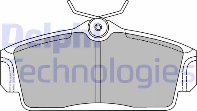 Тормозные колодки Delphi (Low-Metallic). Артикул LP1435