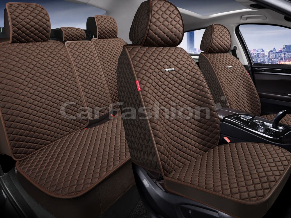 Накидки универсальные CarFashion Rancho Plus для авто, цвет Коричневый/Коричневый/Коричневый. Артикул 27361