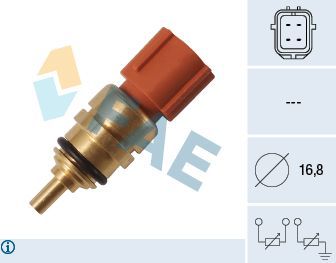 Датчик температуры охлаждающей жидкости FAE для Hyundai Getz I 2002-2009. Артикул 33358