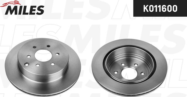 Тормозной диск Miles задний для Nissan Pathfinder R51 2005-2014. Артикул K011600