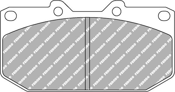 Тормозные колодки FERODO RACING DS3000 для Nissan Skyline IX (R33) 1994-2000. Артикул FCP986R