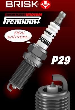 Свеча зажигания Brisk P29 Iridium Premium+ для Mitsubishi Lancer X 2010-2017. Артикул 1973