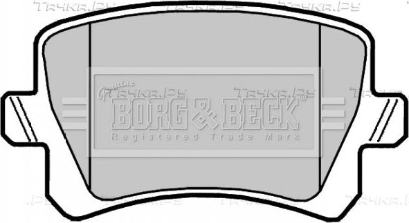 Тормозные колодки Borg & Beck. Артикул BBP2044