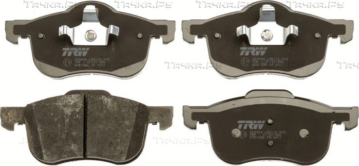 Тормозные колодки TRW COTEC передние для Volvo V70 I 1996-2000. Артикул GDB1388
