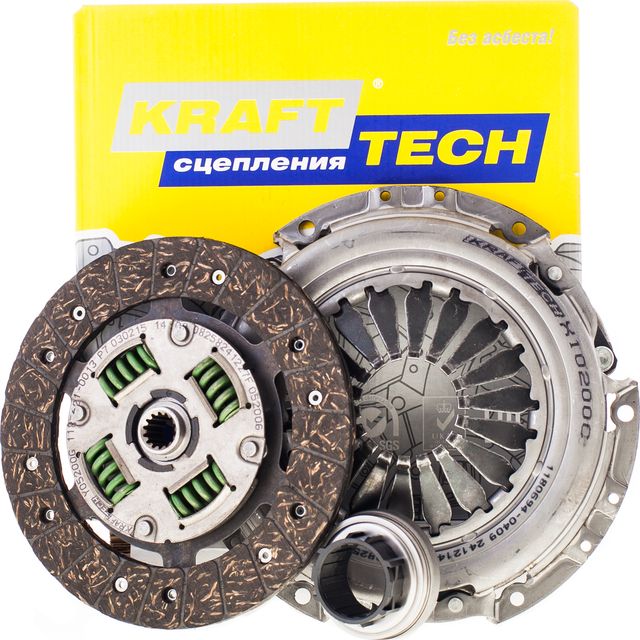 Сцепление (комплект) KraftTech 3P Kit для Opel Corsa A 1988-1993. Артикул W07200I