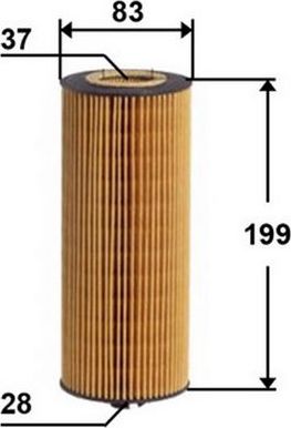 Масляный фильтр JS Asakashi. Артикул OE0017