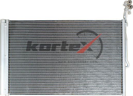 Радиатор кондиционера с ресивером VW Touareg II (10-) (LRAC 1858) (Kortex). Артикул KRD2210