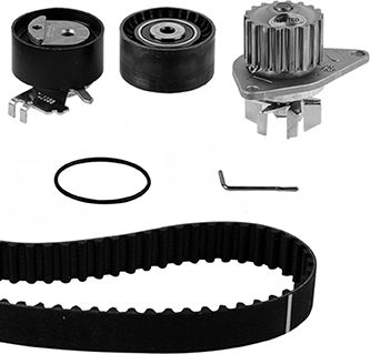 Помпа (водяной насос) с комплектом ремня ГРМ Metelli. Артикул 30-0941-1