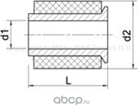 Втулка стабилизатора DAF. Артикул 1854592