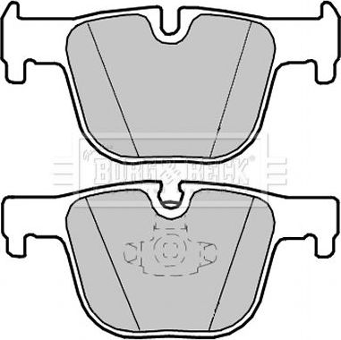Тормозные колодки Borg & Beck. Артикул BBP2347