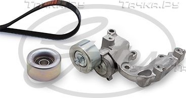 Приводной ремень поликлиновой с роликами (комплект) Gates Micro-V® для Toyota Mark X I 2004-2009. Артикул K017PK1550
