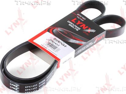 Приводной ремень поликлиновой LYNXauto для SEAT Ibiza IV 2008-2015. Артикул 6PK1453