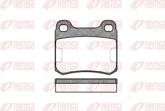 Тормозные колодки Remsa. Артикул 0157.00