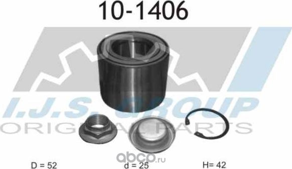 Подшипник ступичный (IJS). Артикул 101406