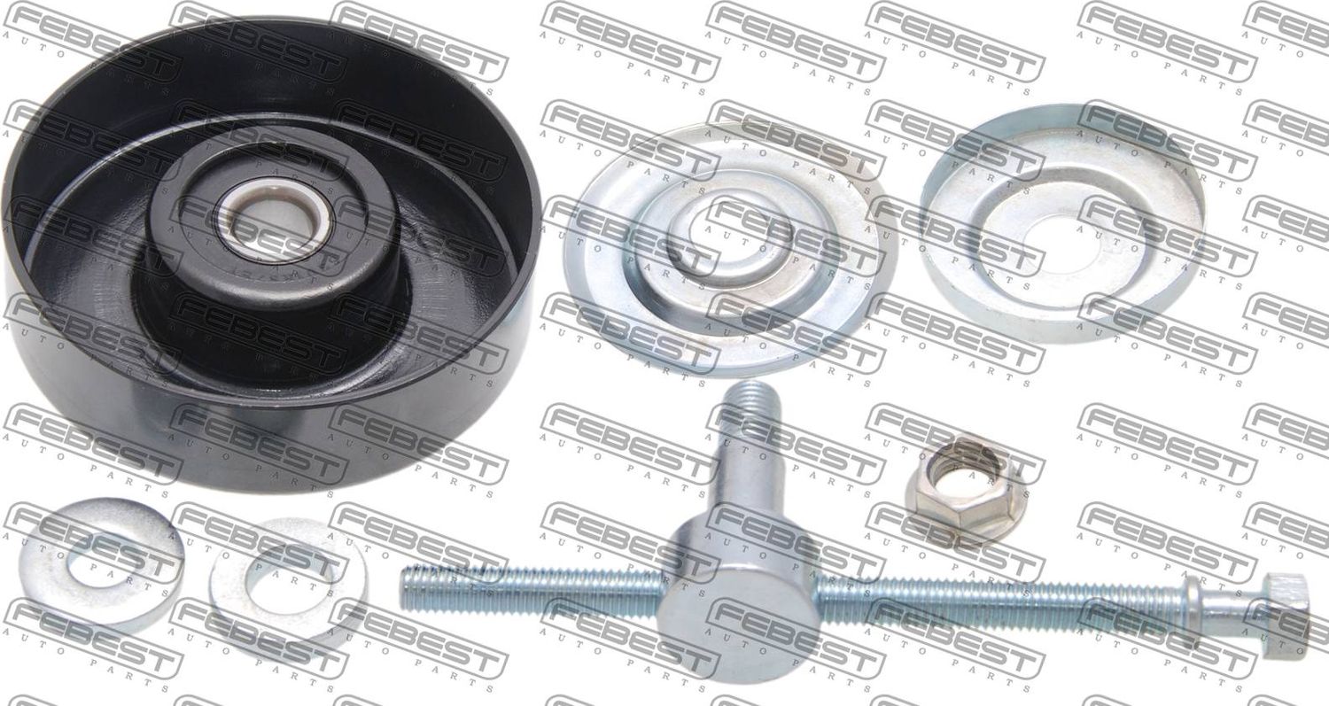 Натяжной ролик (натяжитель) приводного поликлинового ремня Febest. Артикул 0287-V36
