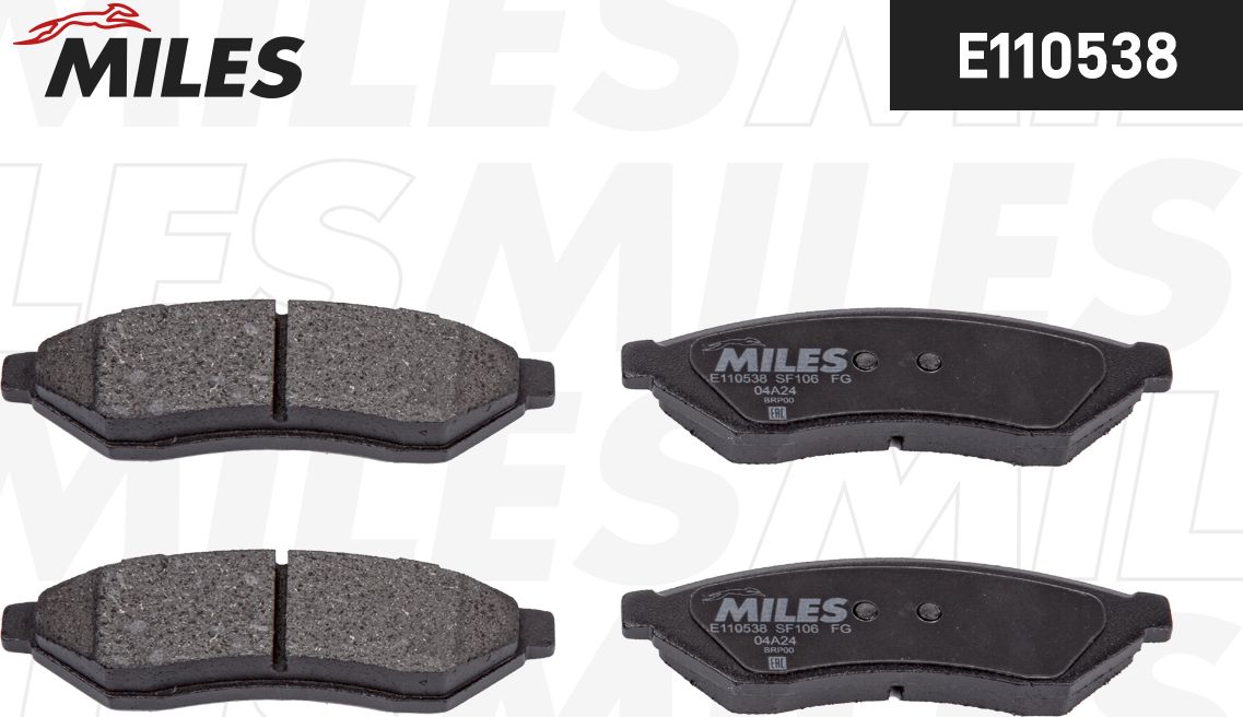 Тормозные колодки Miles (Semi-Metallic). Артикул E110538