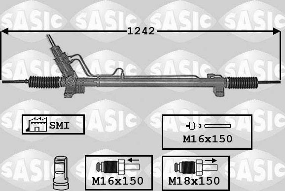 Рулевая рейка Sasic для Renault Master II 1998-2010. Артикул 7006130