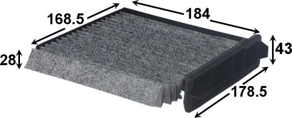 Салонный фильтр JS Asakashi. Артикул AC204C