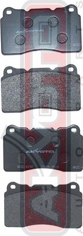 Тормозные колодки Akyoto Packing AKYOTO передние для Subaru Impreza II 2001-2008. Артикул AKDC-0150