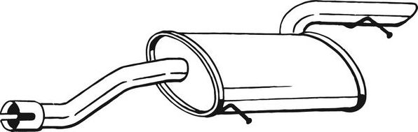 Глушитель (задняя часть) Bosal (Бельгия). Артикул 175-441