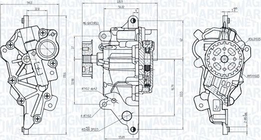 Масляный насос Magneti Marelli. Артикул 351516000073