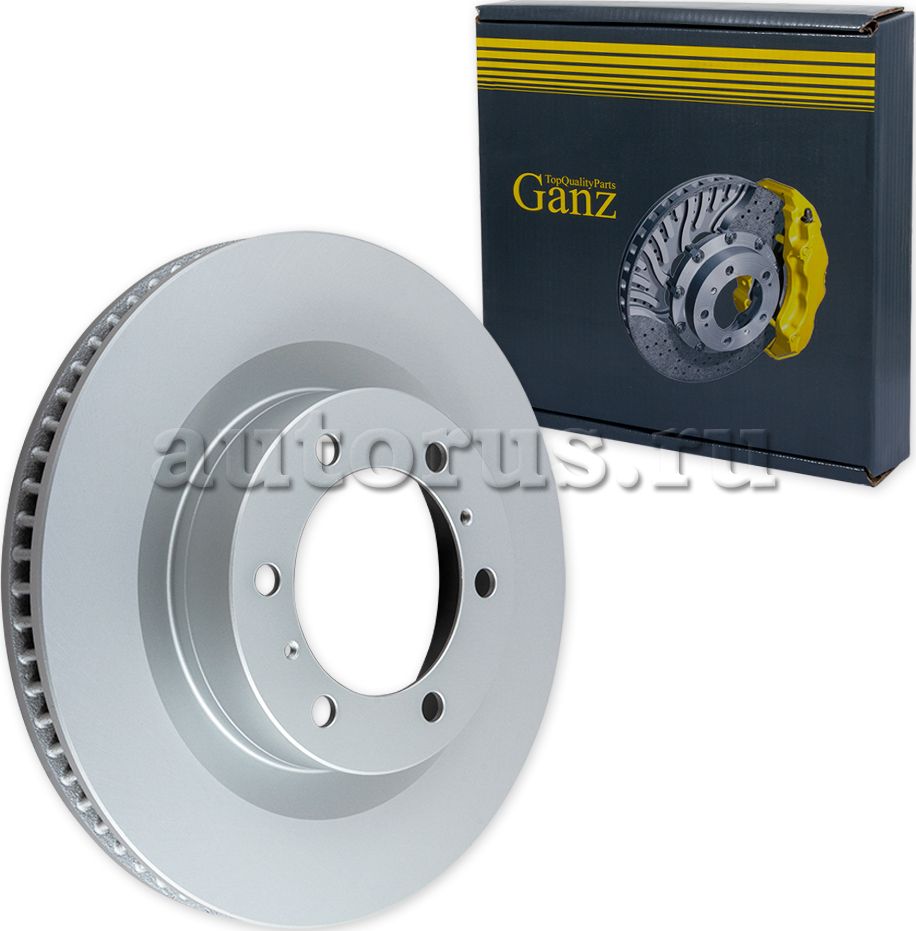 Диск тормозной передний с покрытием (Ganz). Артикул GIJ06100