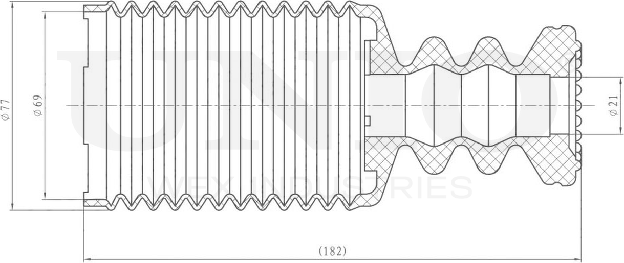 Пыльник амортизатора (Unio). Артикул DUC-10011