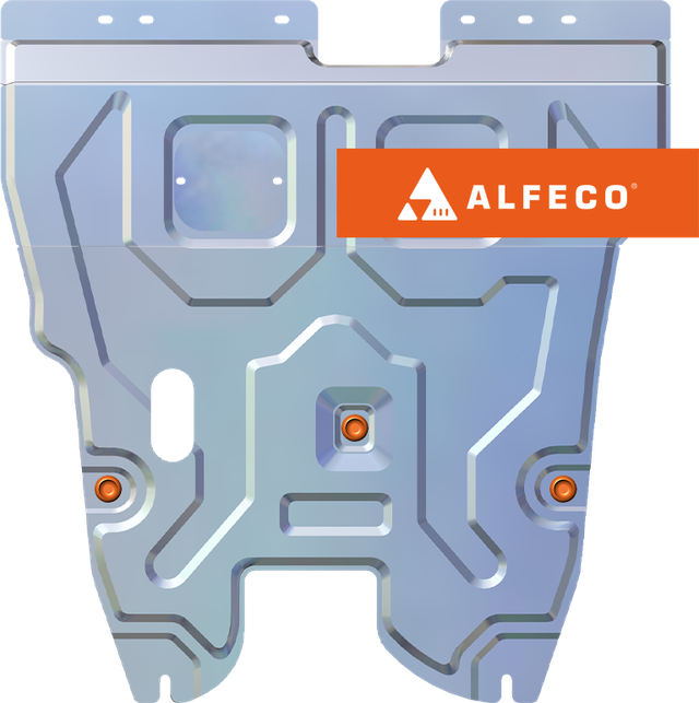 Защита алюминиевая Alfeco для картера и КПП Chery Tiggo 5 2014-2020. Артикул ALF.02.14 AL4