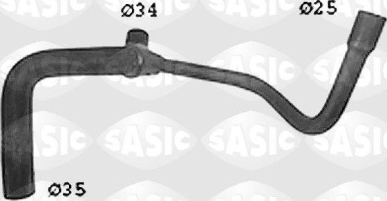 Патрубок радиатора (системы охлаждения) Sasic. Артикул SWH6712